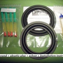 Acron	210 C     rings rubber set incl adhesive+remov