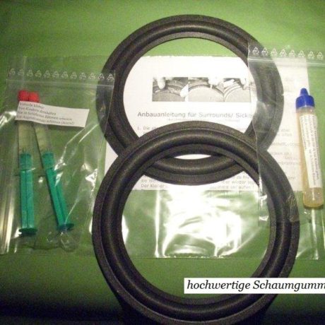 Kenwood 	T10  10 inch rings refoam set incl adhesive+remover 1
