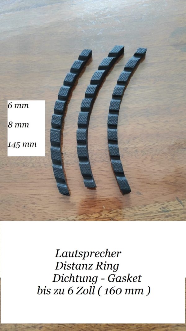 6 inch  quality speaker gasket Lautsprecher Distanz Ring Dichtung  GA 6D