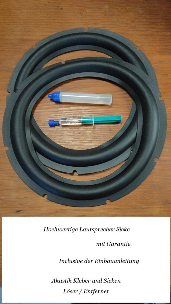 302 mm Hochwertiges Gummi Lautsprecher Sicken Set mit Garantie RBN-G