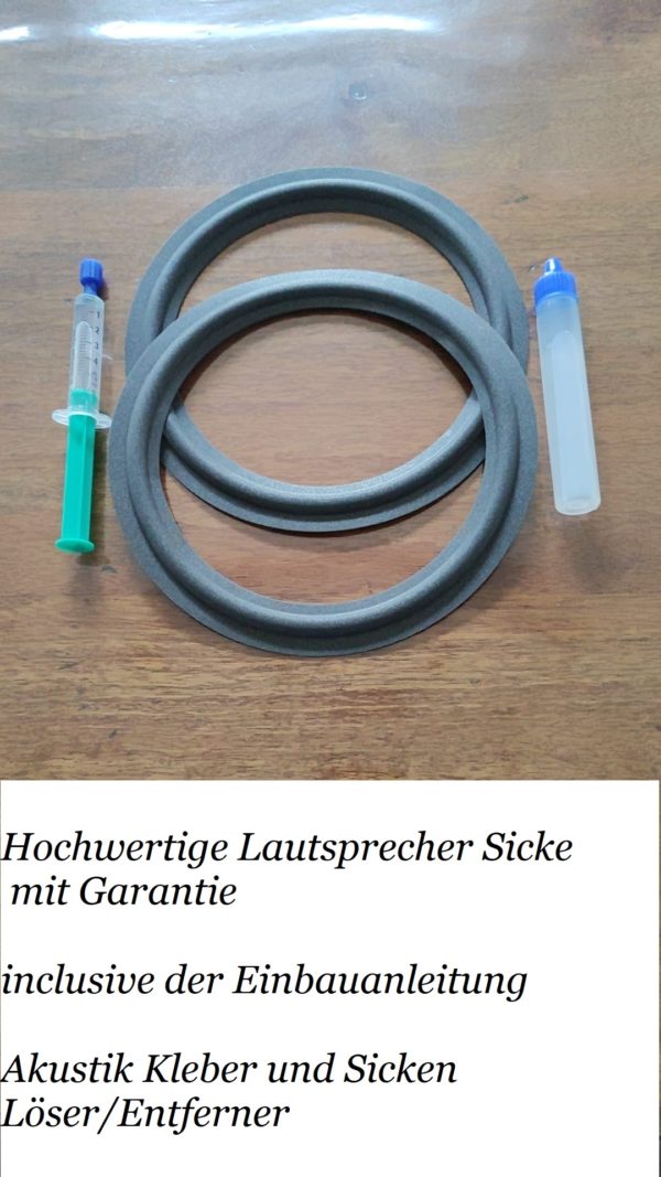 Kirksaeter Concept 120  Hochwertiges Schaumgummi Lautsprecher Sicken Set mit Garantie 223